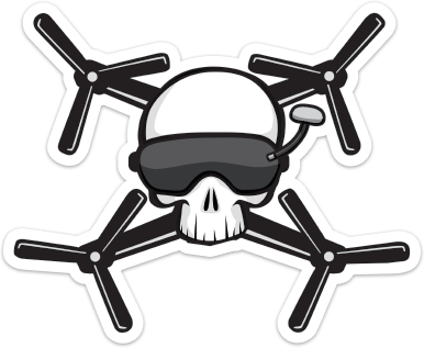 drone with skull